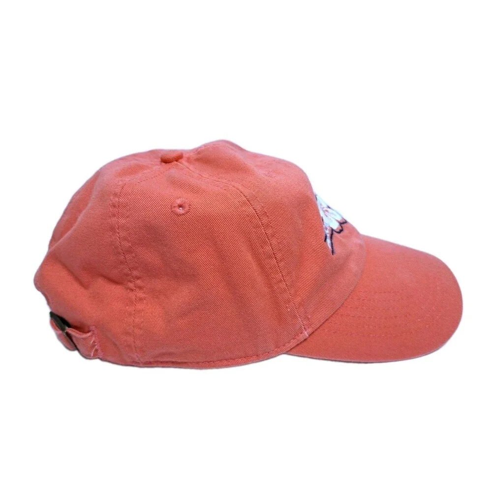 LIFE IS GOOD Hibiscus Tropical Beach Bound Coral Hat Floral Vacation Cap
